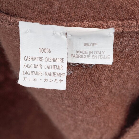 Brunello Cucinelli Dusty Rose Cashmere V-Neck Cardigan - Picture 8 of 9